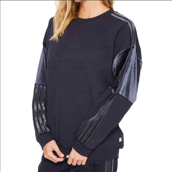 adidas velvet pullover